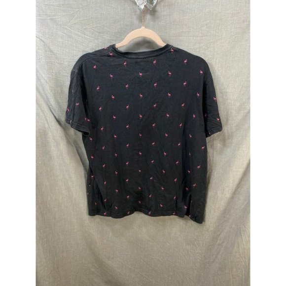Ping Pong Pro‎ Shirt Women Medium Black Flamingos Short Sleeve Pullover Ladies. - Picture 5 of 8